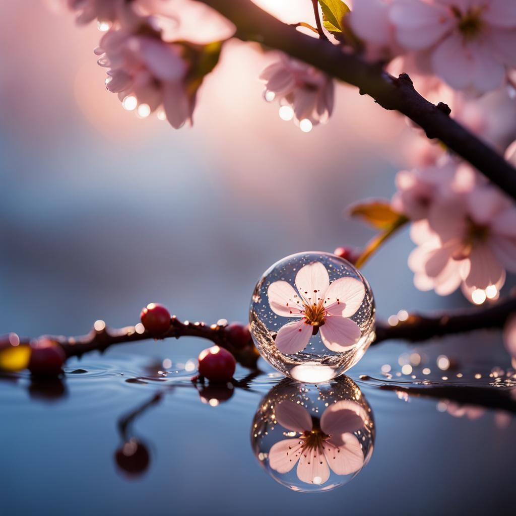 Glimpses of Spring - Cherry Blossoms  by @SantaVader