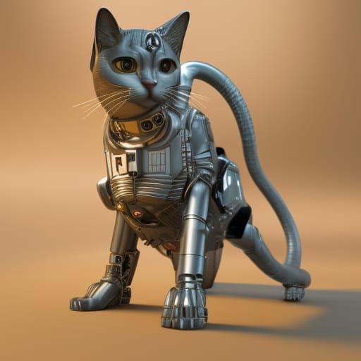Free AI Robo Cat NFT Maker: Create AI-generated Robo Cat NFT Images, Videos  & Animations