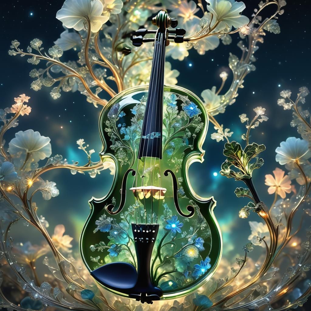 A glass violin    by @Gimi