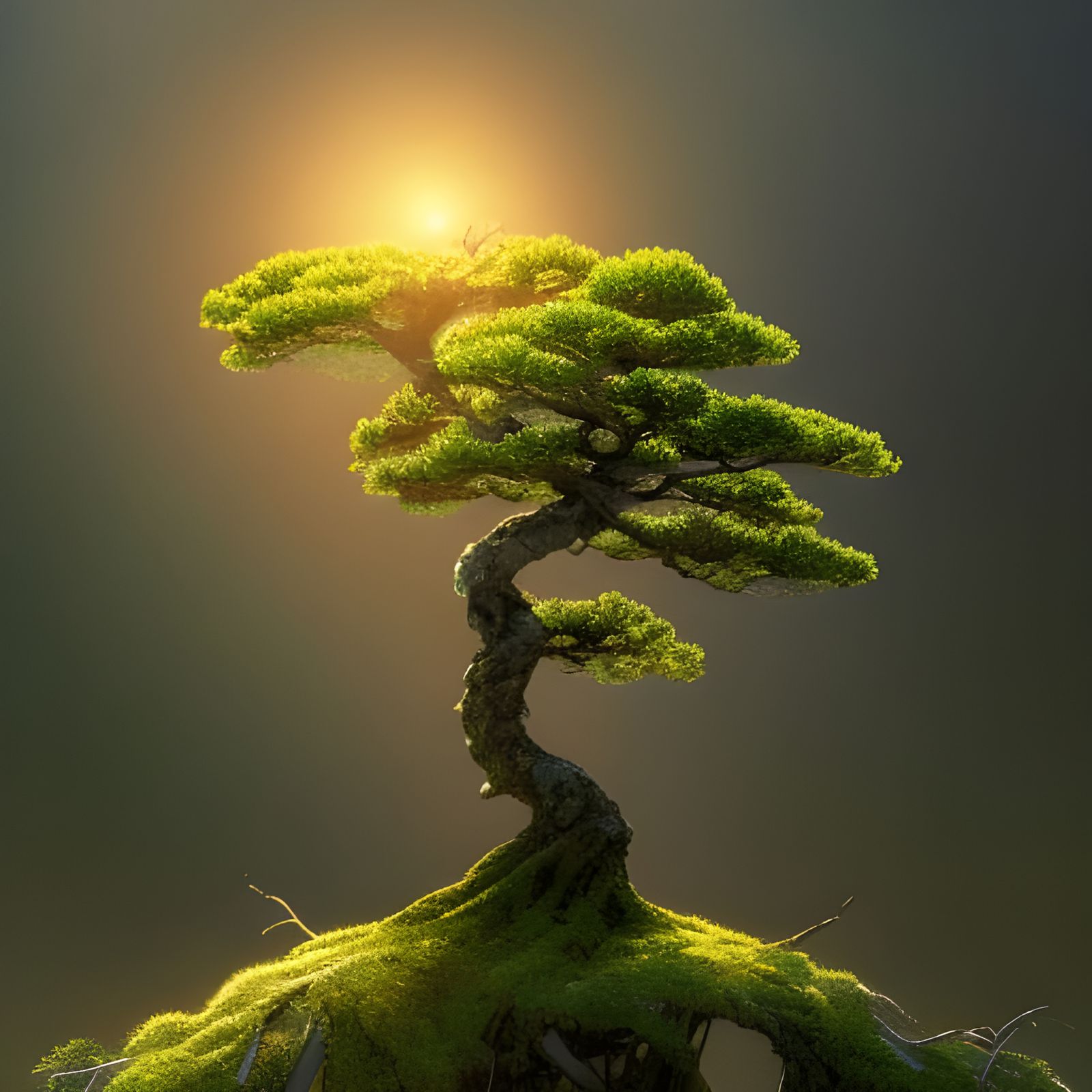 A lonely tree  by @Jeanti_Ai