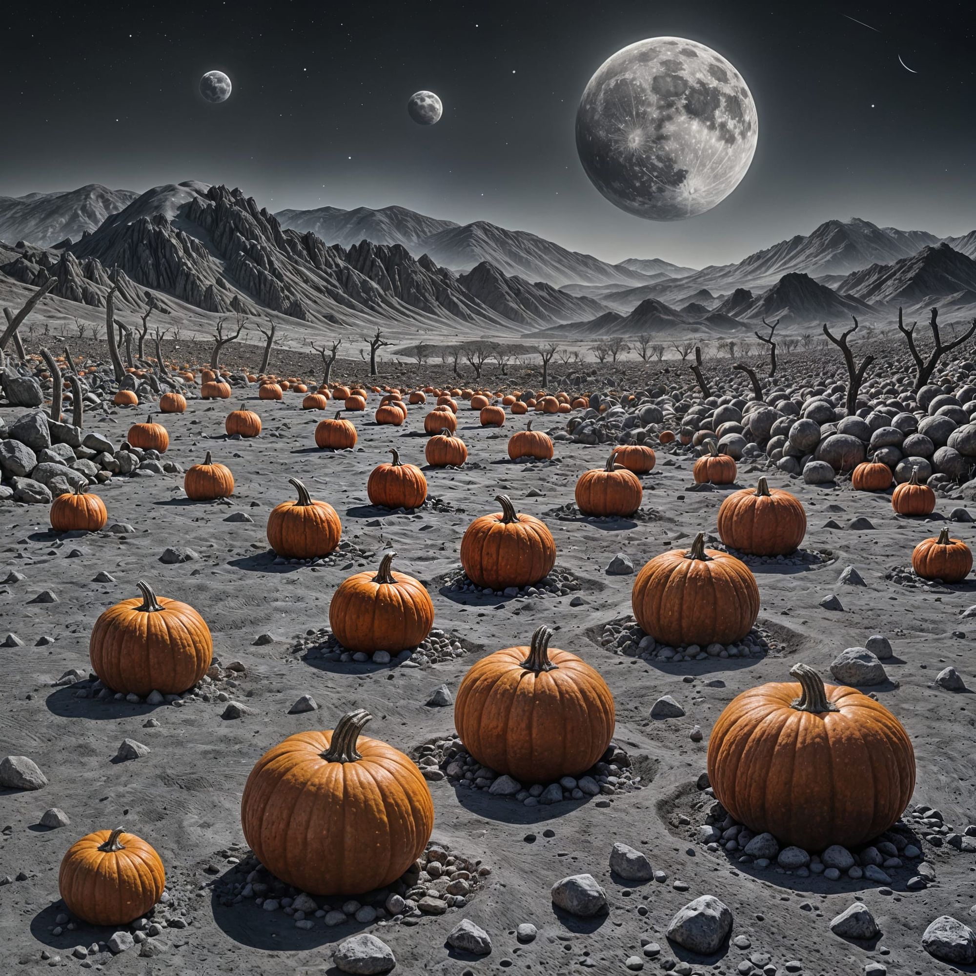 Pumpkins on the Moon