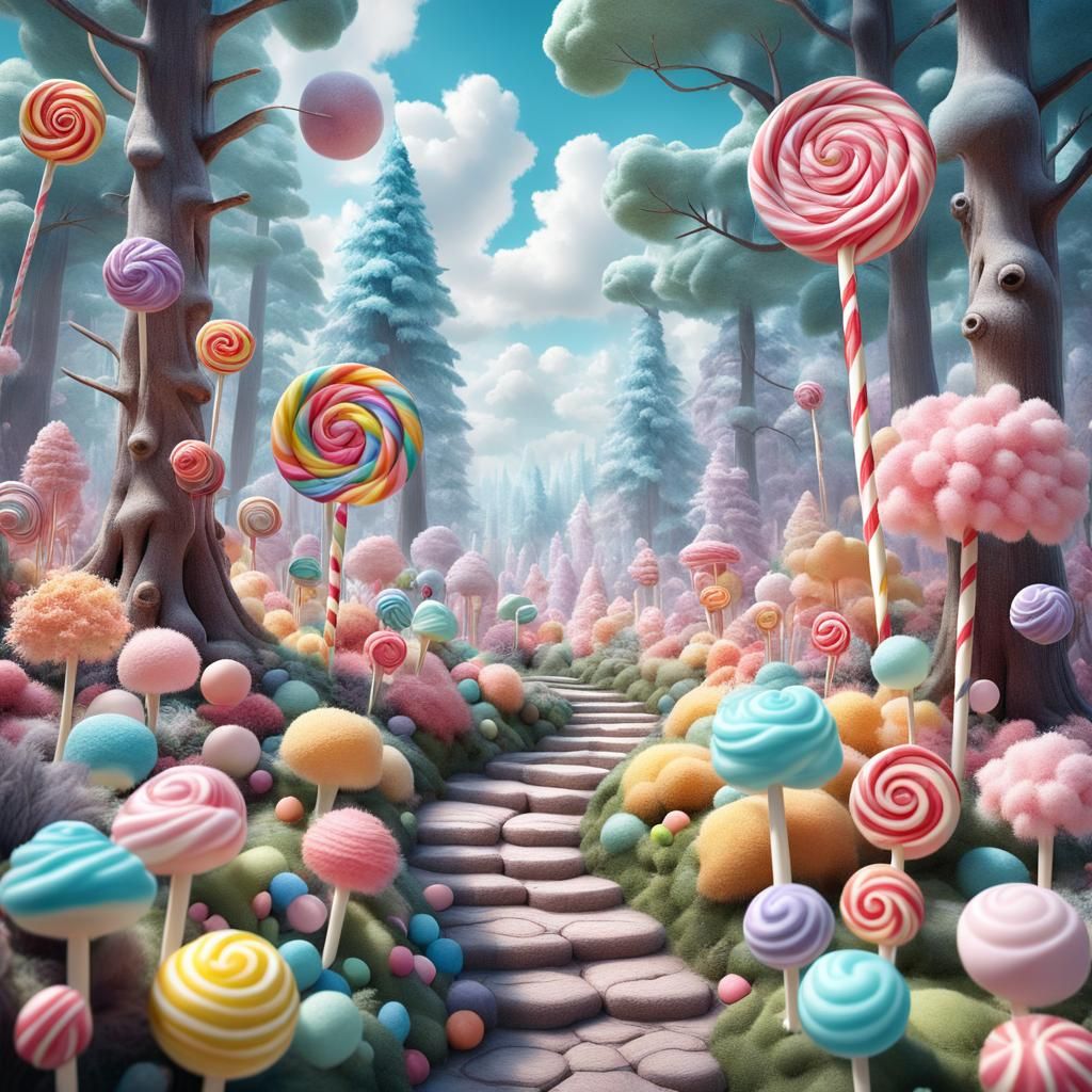 Candy World - AI Generated Artwork - NightCafe Creator