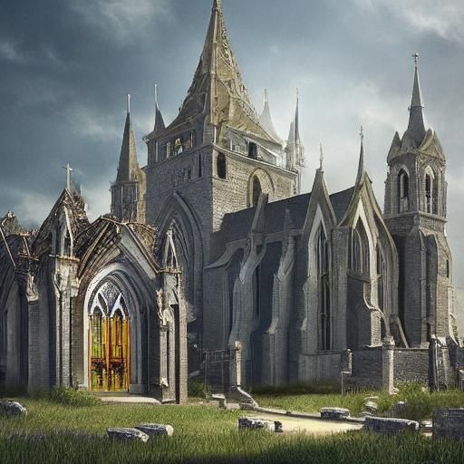 a church made with human skeletons