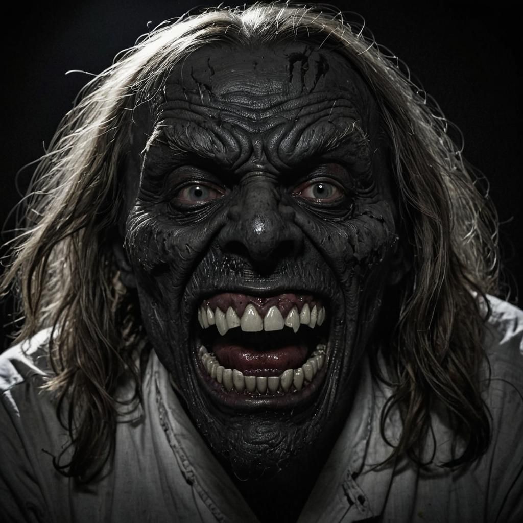 Literally Truly scary Extremely horrifying truly creepy pure evil horrifying hateful monster and absolutely grotesque absolutely creepy scre... - Start Image 1