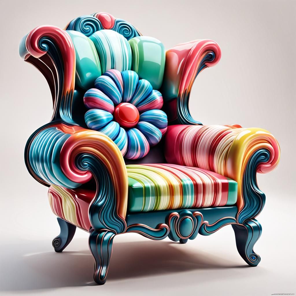 Ribbon Candy Armchair