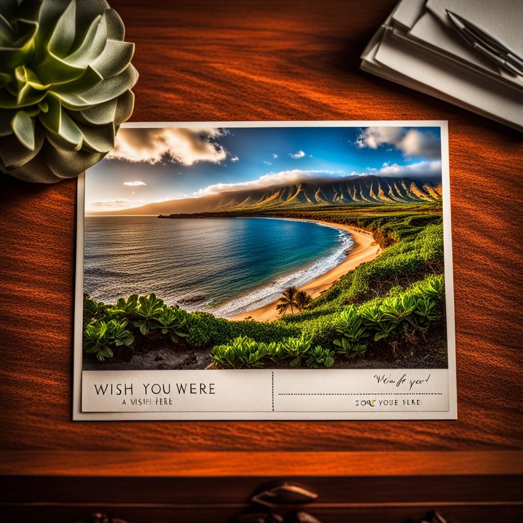 Postcard from Maui - Wish You Were Here  by @akdollface007