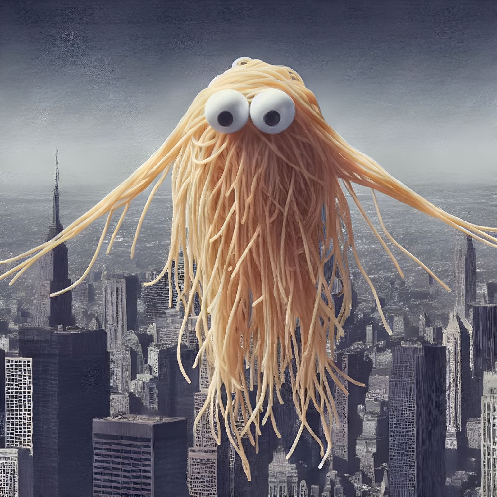 Spaghetti Monster Takes New York. (D3)