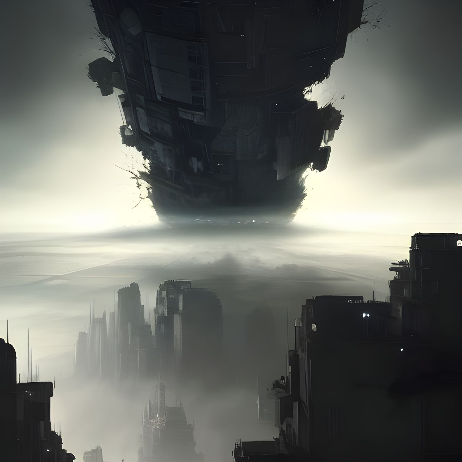 spacecraft carrier crashing to earth |