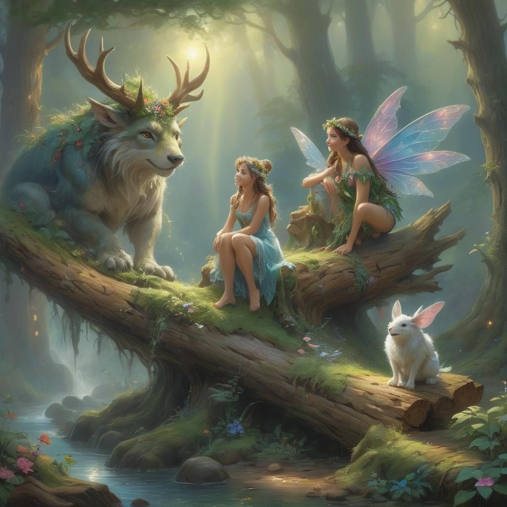 Forest fairies   by @Tippy