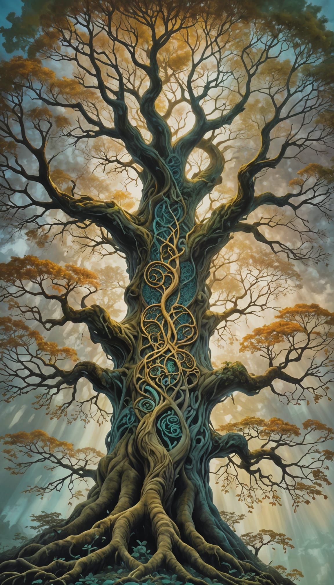 "They are the symbol of life. Every language branches out. Every species spread and root. Life takes from the sun"  by @AlfredAGear