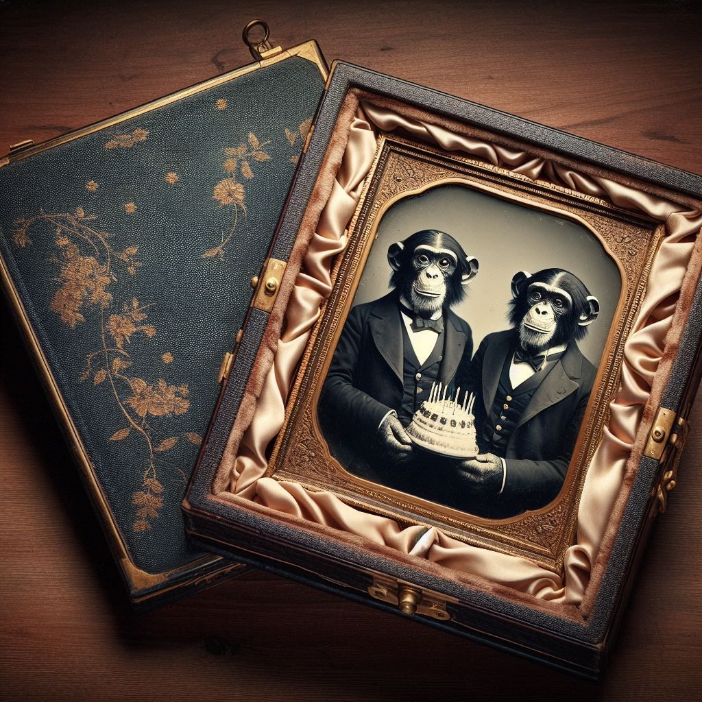 Portrait: Two Brothers Celebrating a Birthday