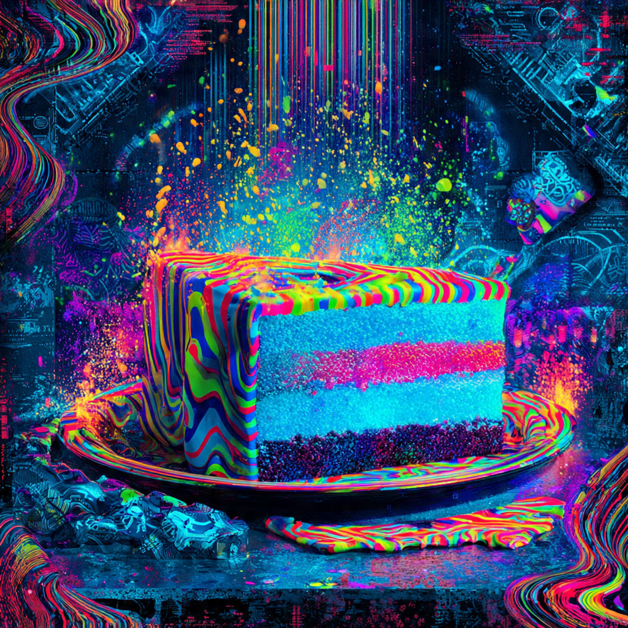 Electro-Glow Cake