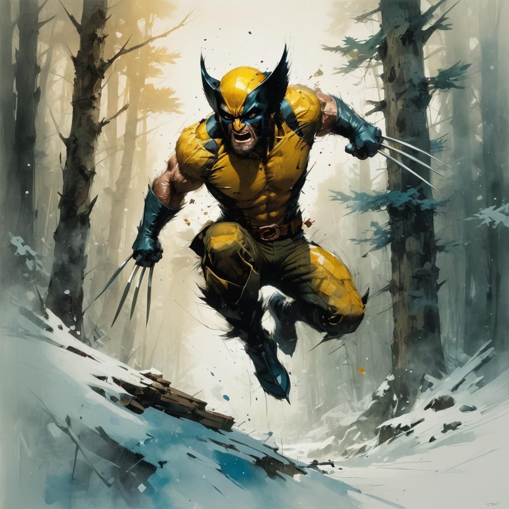 Wolverine - AI Generated Artwork - NightCafe Creator