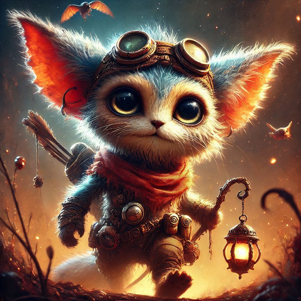 adorable fairy-tale fantasy creature portrait..