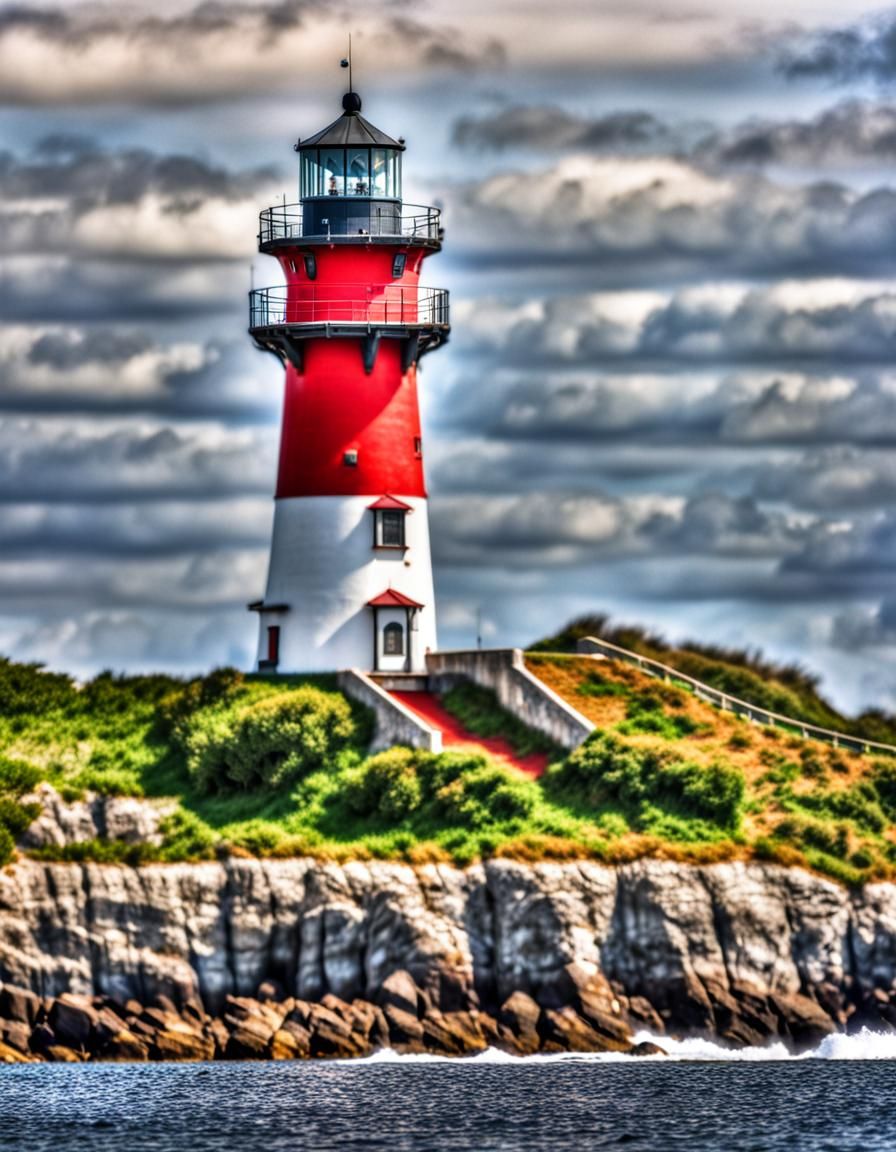A lighthouse near our sea HDR, beautifully shot, hyperrealistic, sharp focus, 64 megapixels, perfect composition, high contrast, cinematic,...