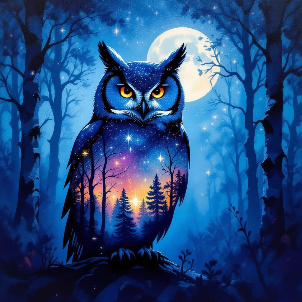 חשיפה כפולה ינשוף  by @WOW