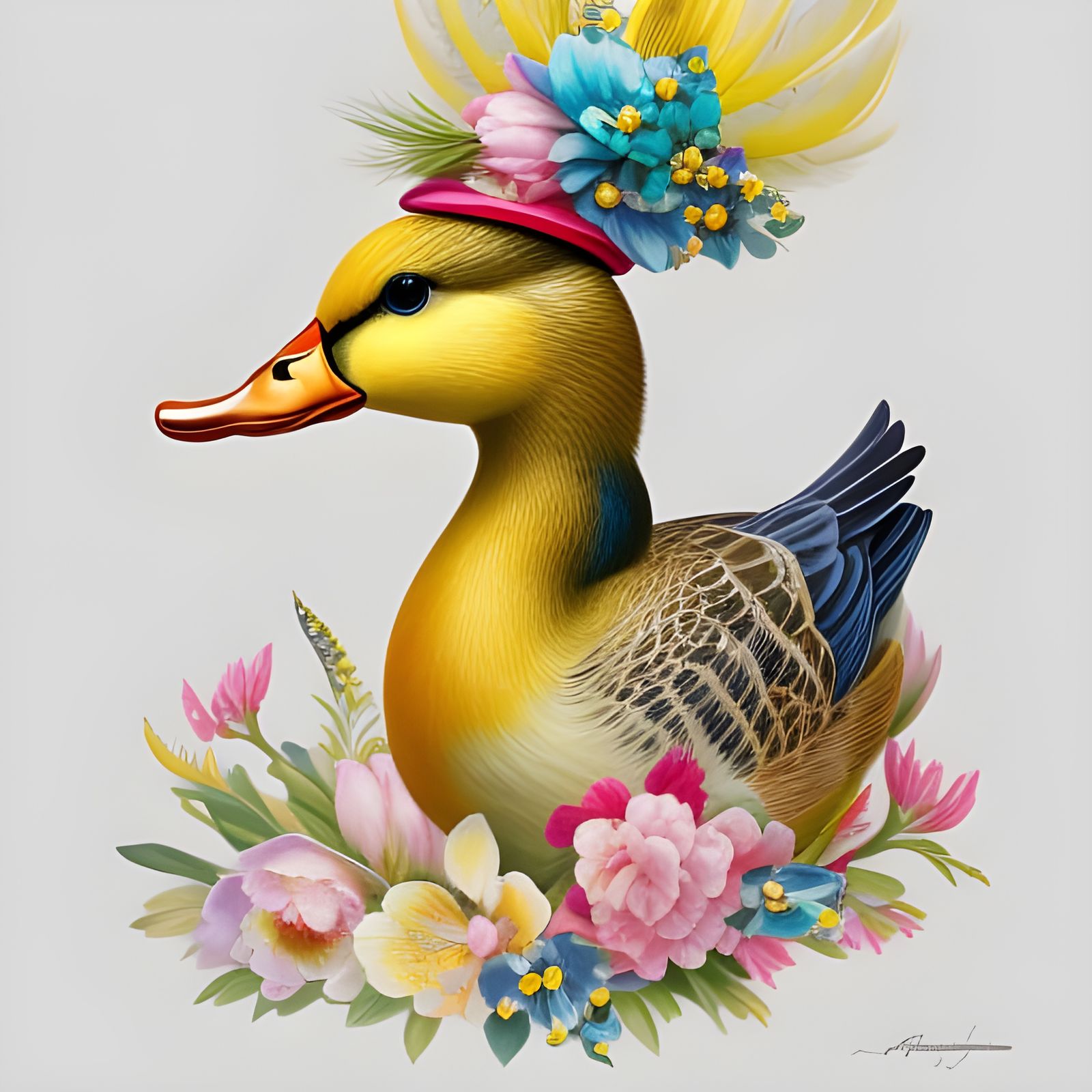 Mrs. Duck's hat  by @Aia