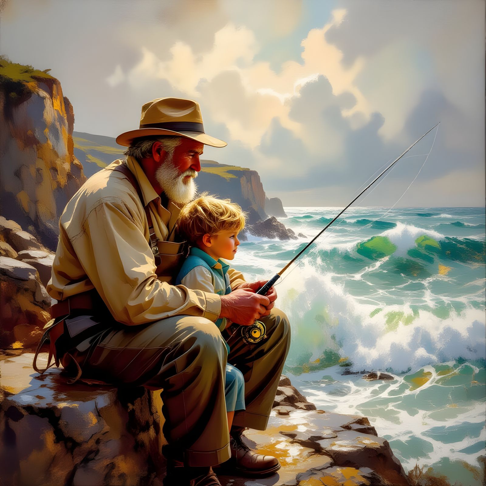 The fisherman's grandson  by @Tara