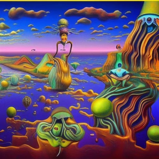 Surrealist painting - AI Generated Artwork - NightCafe Creator