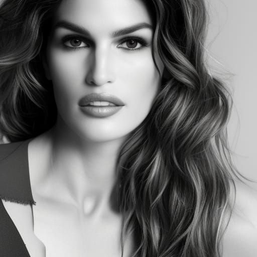 Cindy Crawford #6 - AI Generated Artwork - NightCafe Creator