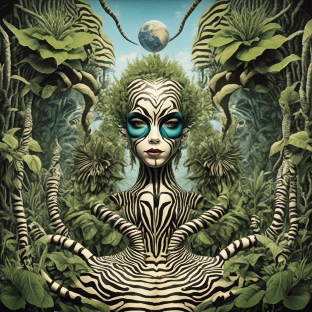 <lora:Zz Zebrapunk:1.0> Gaia 