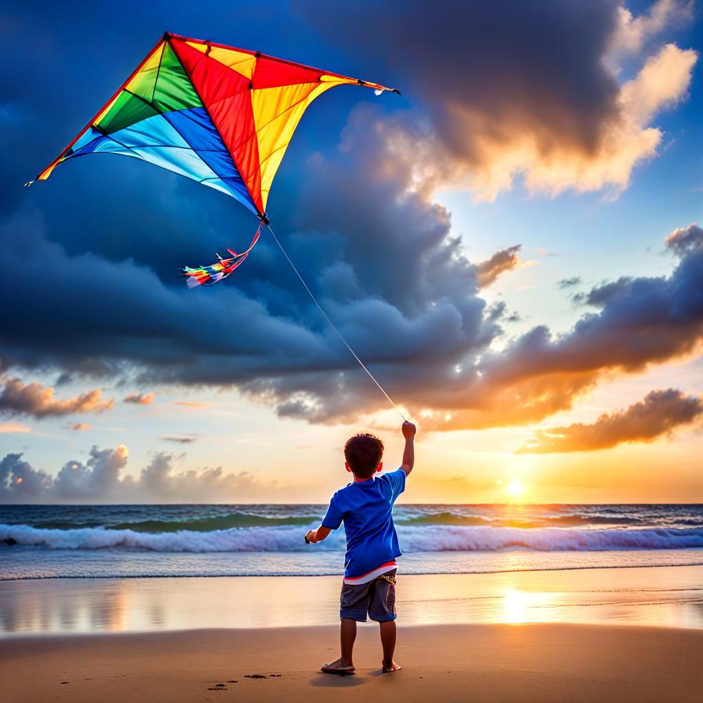 Playing kite  by @Foodjoo_Pikotak