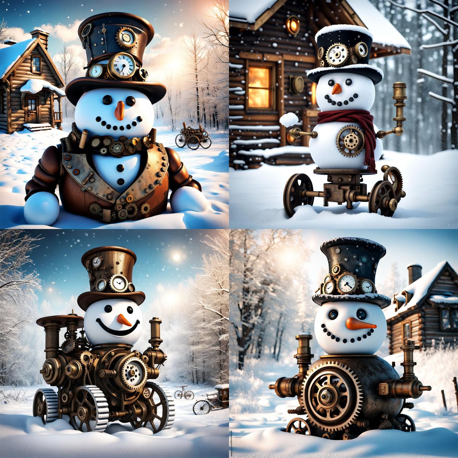 Steampunk Snowman 