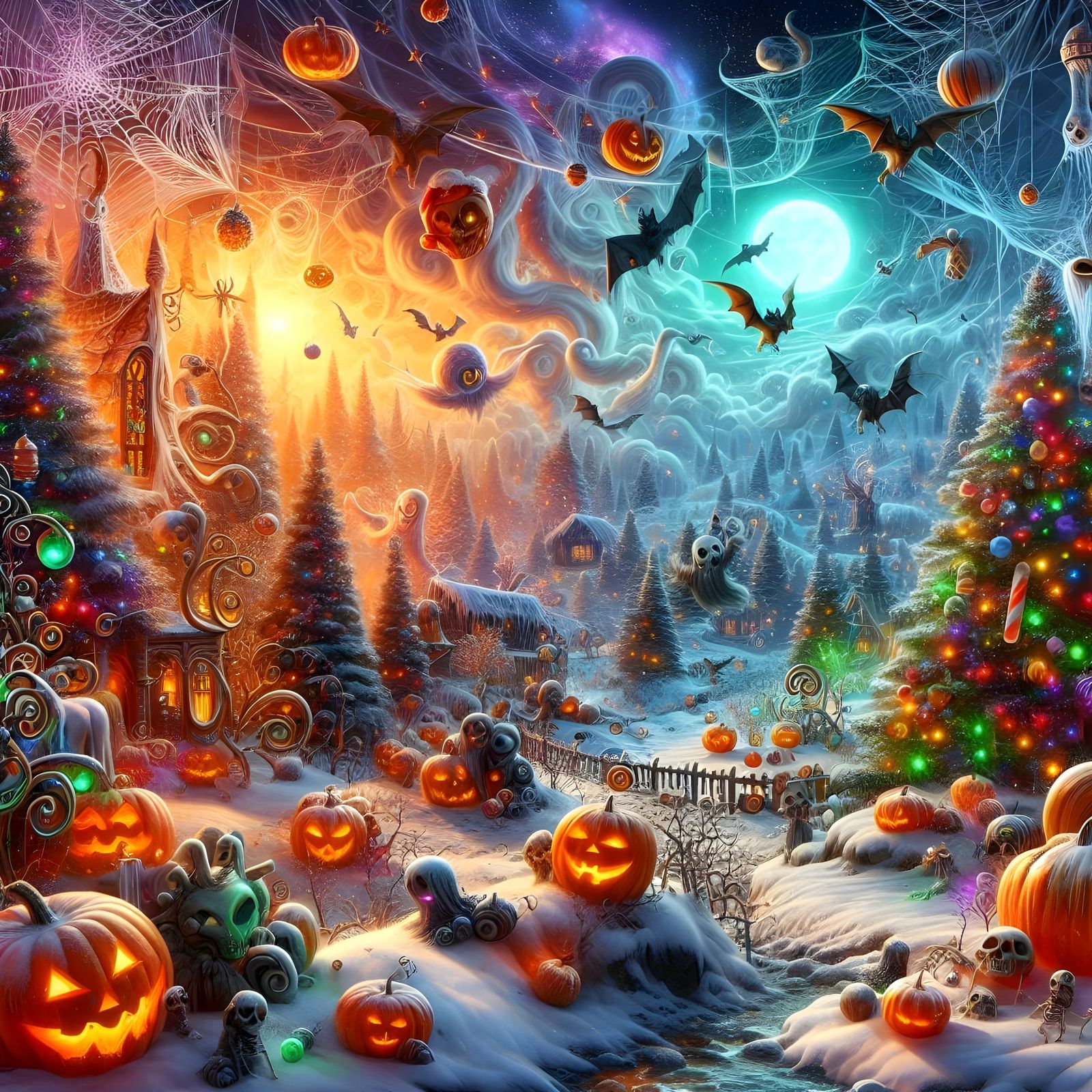 white SPOOKMAS #1