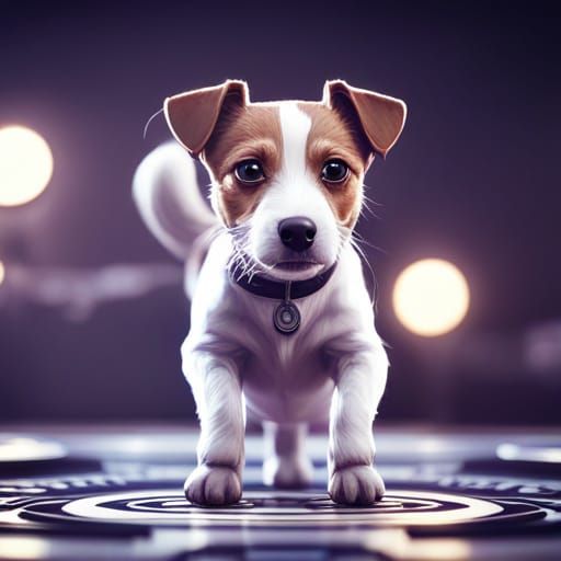 A jack russell terrier mandala
