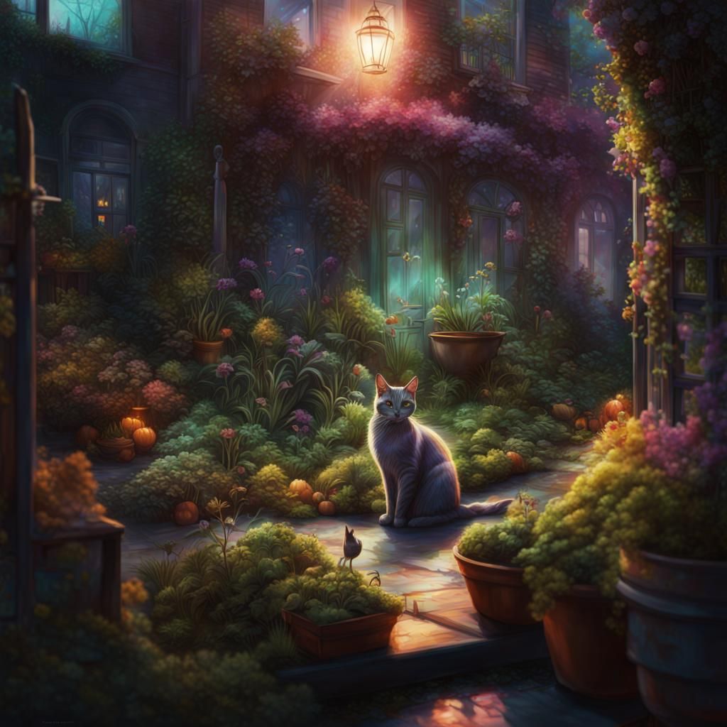 Urban garden for witches’ cats