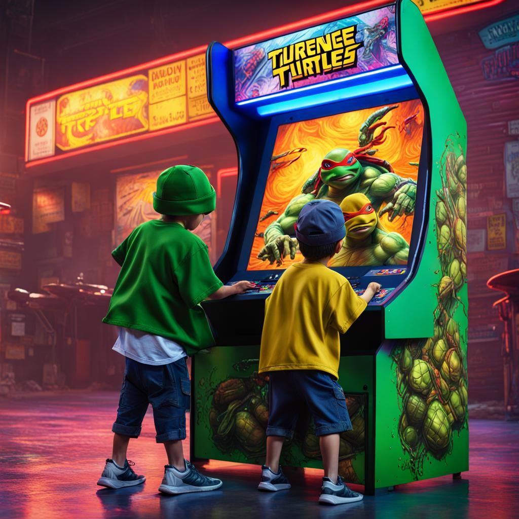 two-boys-playing-a-teenage-mutant-ninja-turtles-arcade-machine-ai