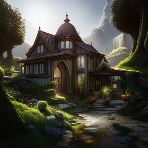 house in the middle of the forest