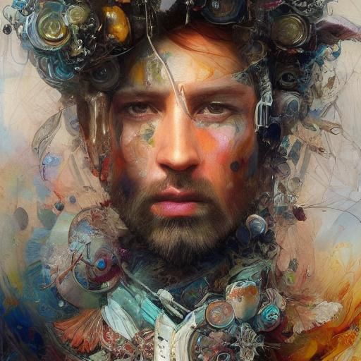 SURREAL MAN PORTRAIT 1 - AI Generated Artwork - NightCafe Creator