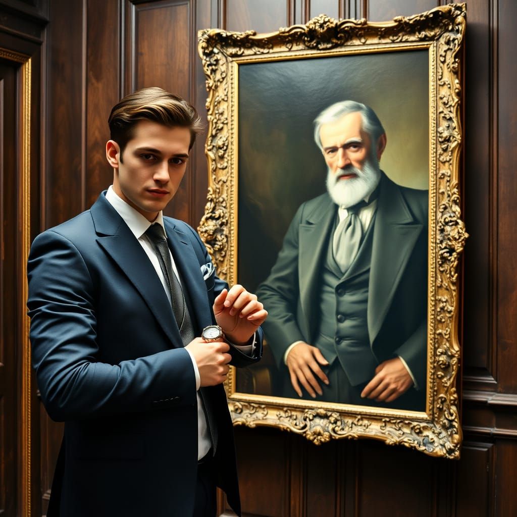 Dashing Gentleman Confronts the Weight of Time