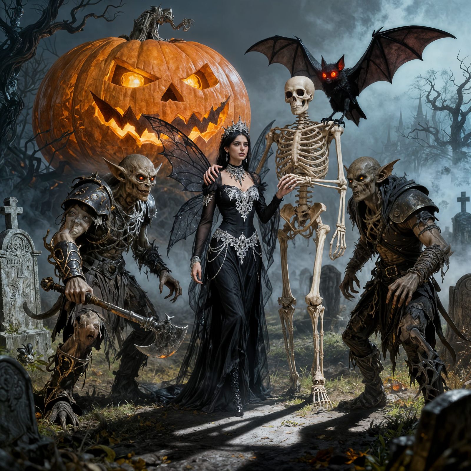 Ghouls just wanna have fun ~ 
The Halloween Queen & her Squad Ghouls ~ Here for some spooky seasonal ...  by @RainiGraves
