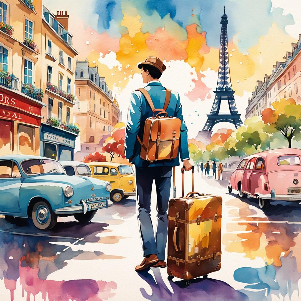 Travel for the world illution