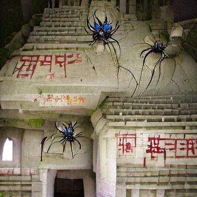 Abandoned spider temple