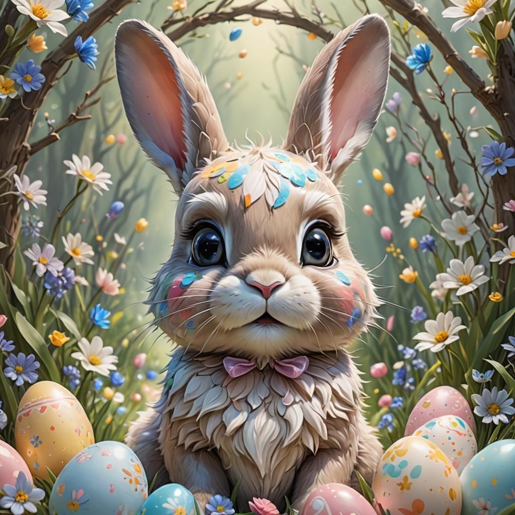 Adorable Easter Bunny  by @Heidi van der Velden