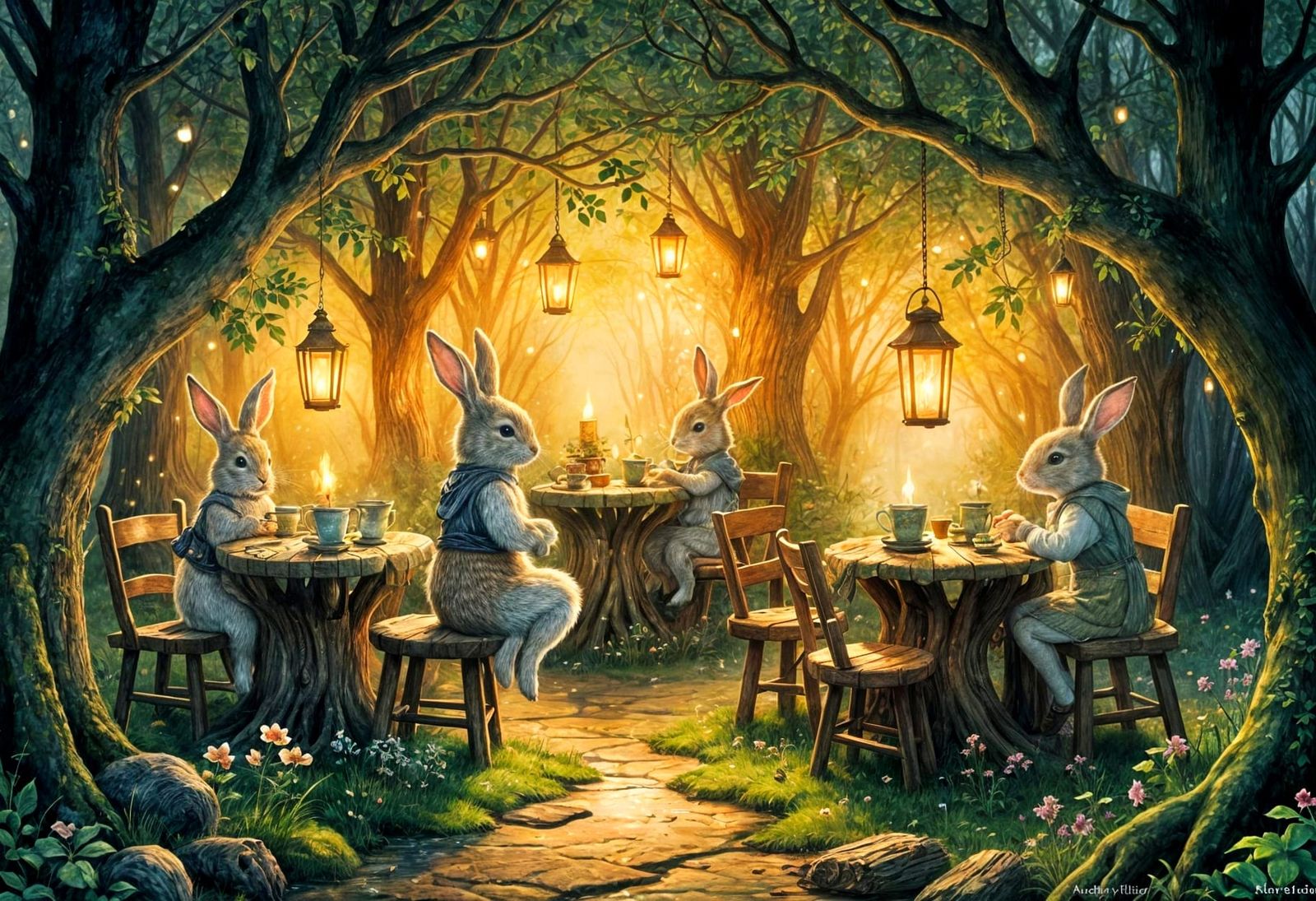 Enchanted Cafés.  by @Katie May