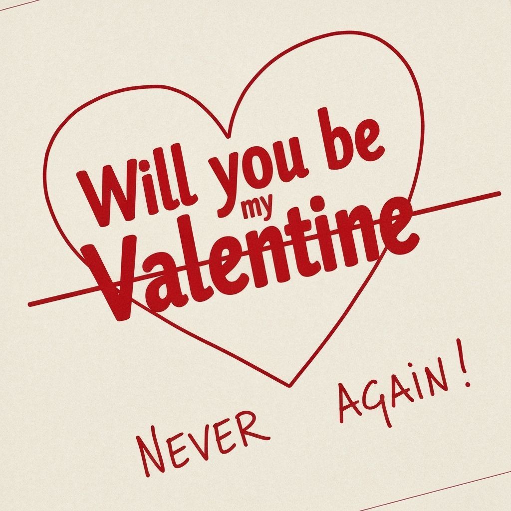 Valentine no more