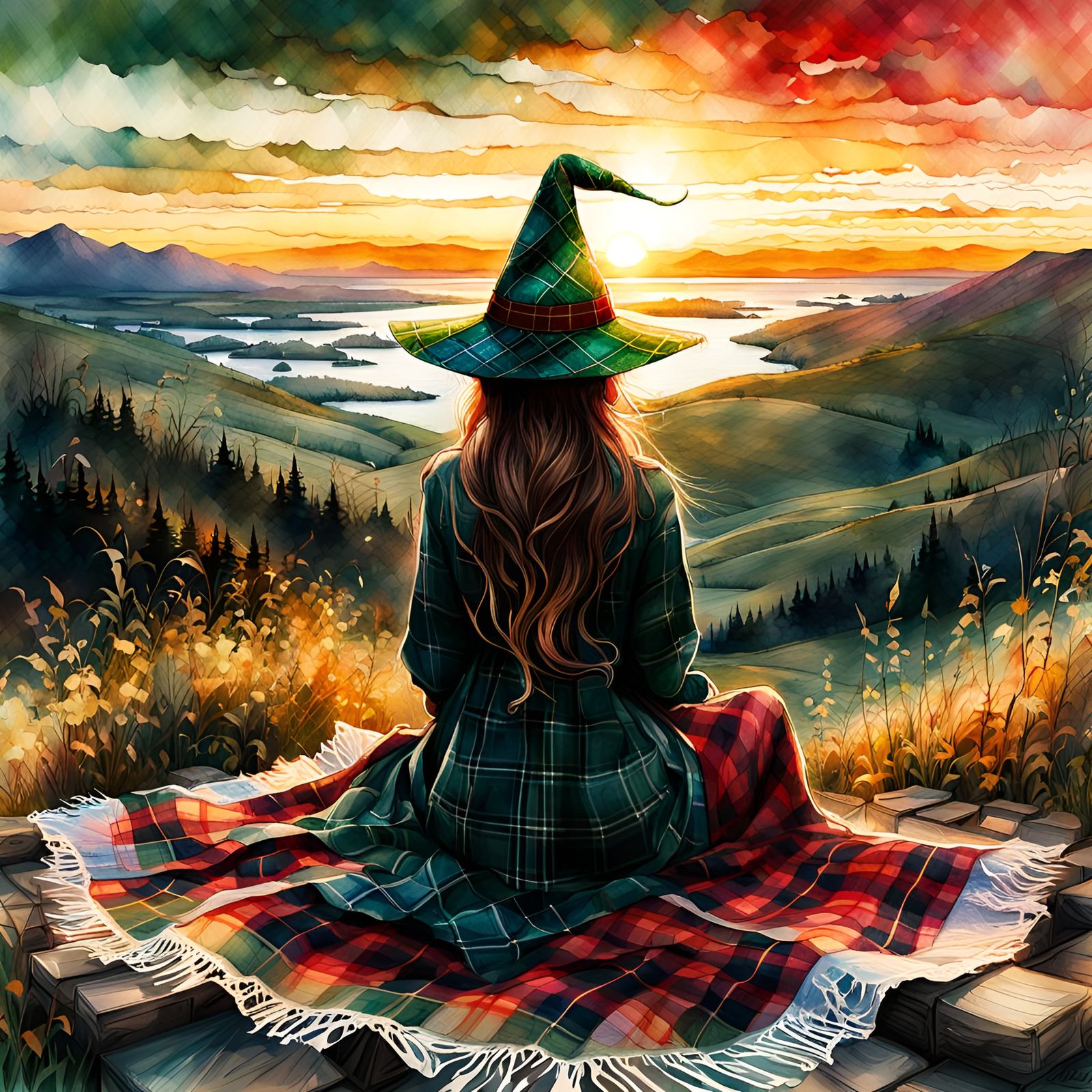 Plaid witch  by @natural