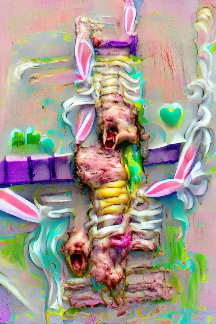 Pastel Evisceration / Easter-Egg-Colored-Entrails / Glitch o...