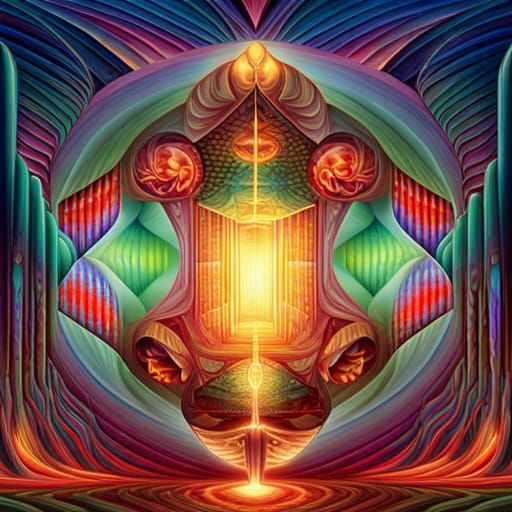 Synesthetic perception unravels the veil, revealing a tapest...