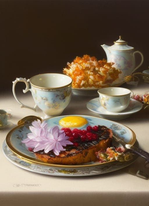 A dream breakfast   by @Vira