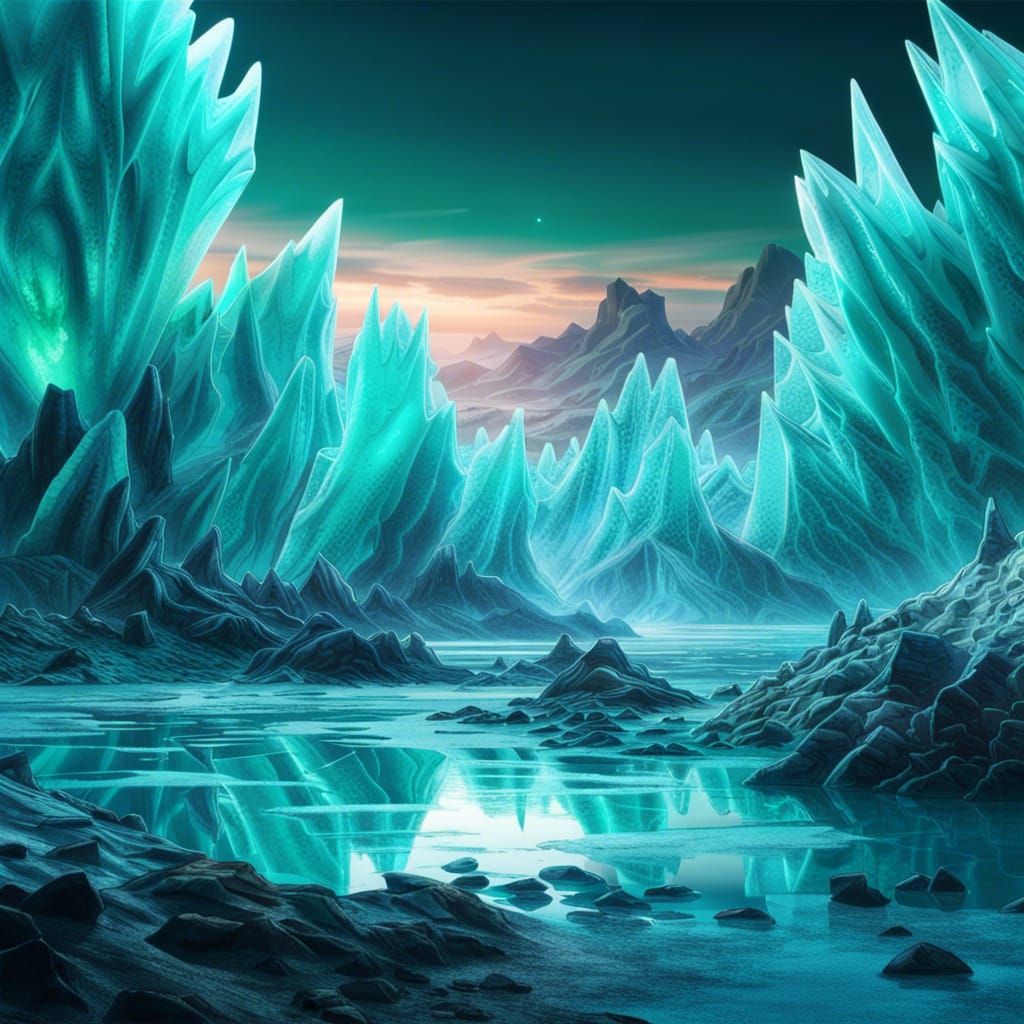 Ice - AI Generated Artwork - NightCafe Creator