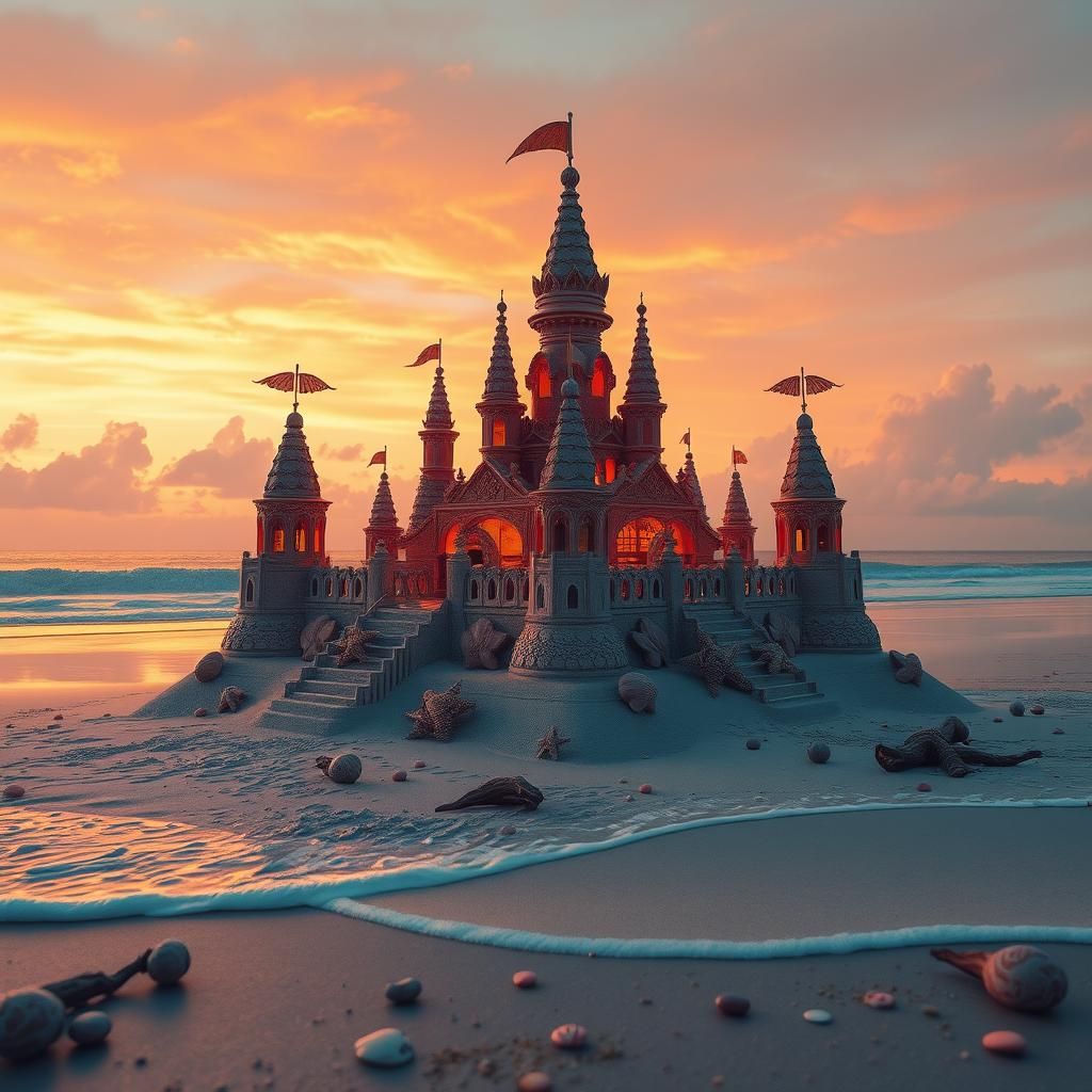 Transient Splendor on the Beach