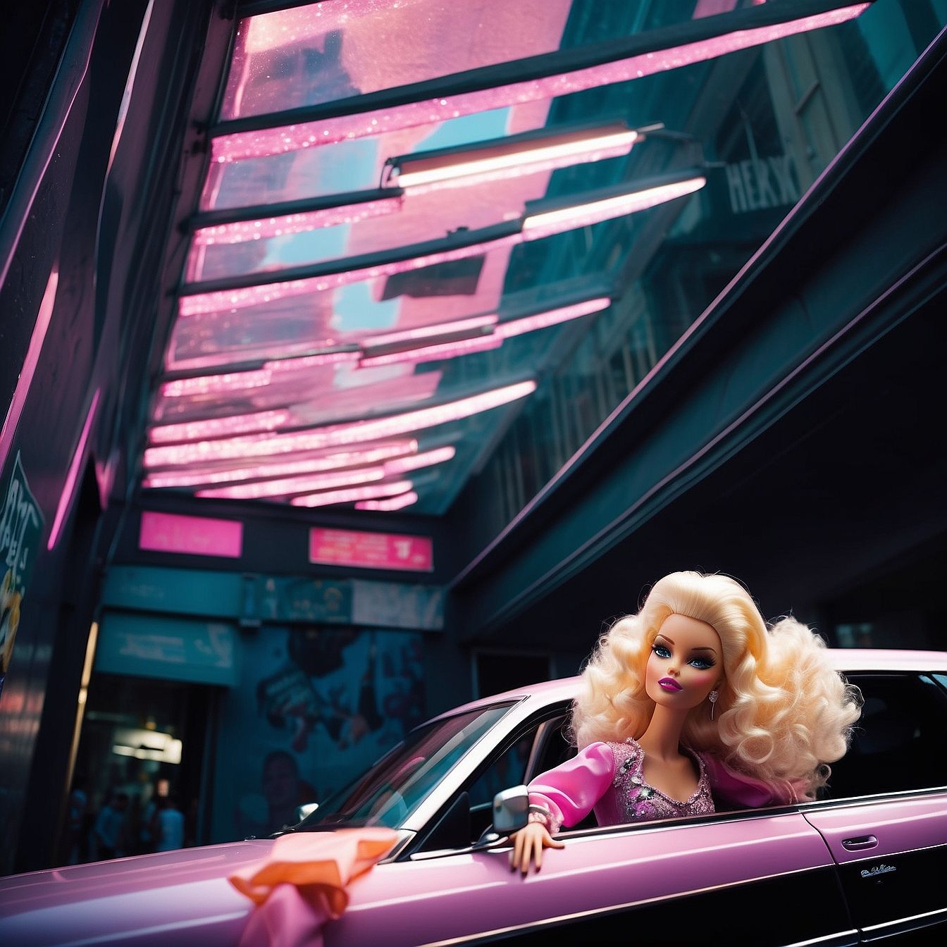 Barbie hits the town