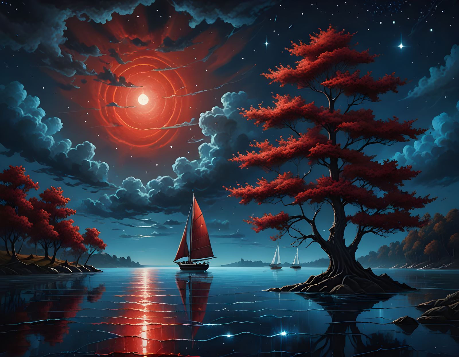 Night of Shadow and Flame  by @Jannah