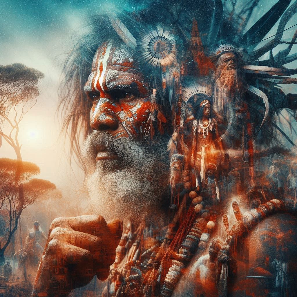 double exposure beautiful fantasy portrait landscape..