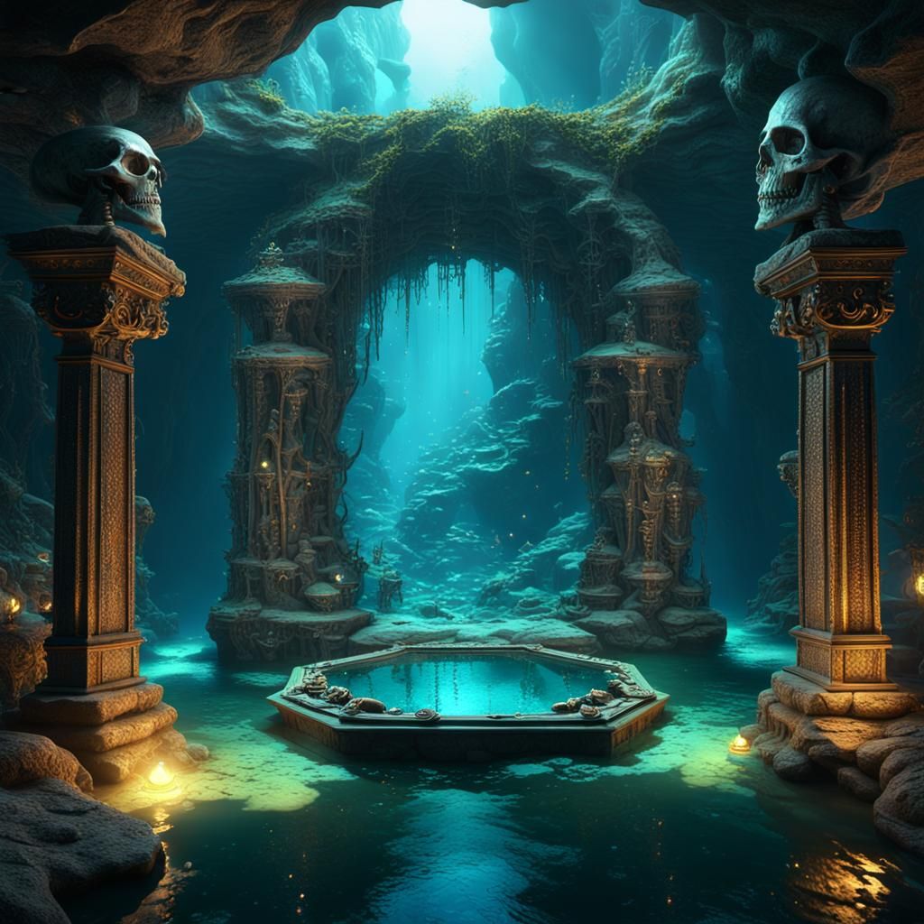 underwater cave